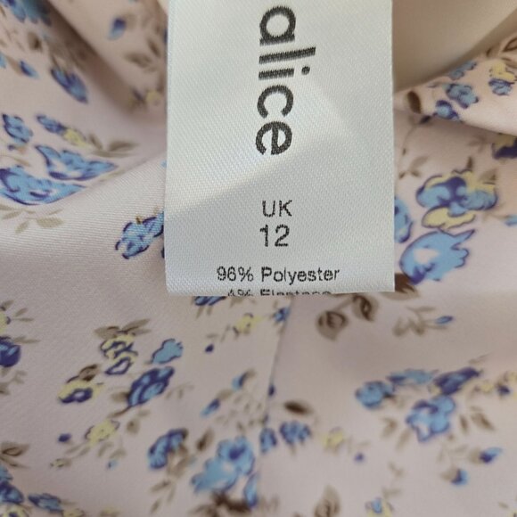 NWT Lavish Alice Bardot Floral Off The Shoulder Cowl Midi Dress Size 8 - Picture 10 of 10